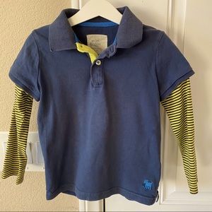 Mini Boden Boys Long-Sleeved Polo 4-5 Years
